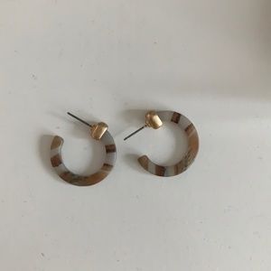 Small acrylic hoop earrings